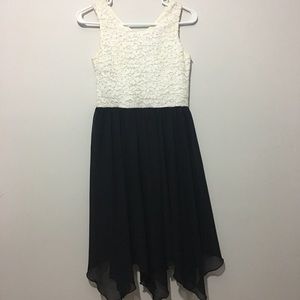 Speechless Black and White Girls Dress